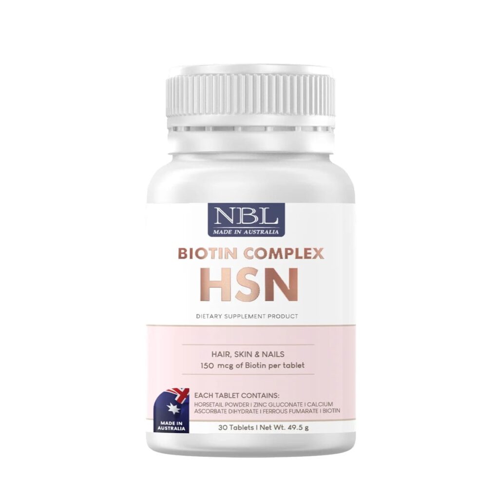 NBL Biotin Complex HSN วิตามินบำรุงผม สูตรส่วนผสมสารสกัดธรรมชาติเข้มข้น