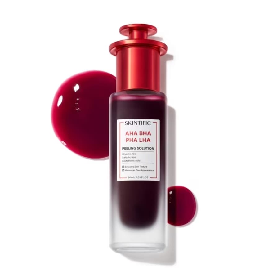 SKINTIFIC AHA BHA PHA LHA Peeling Solution เซรั่มผลัดเซลล์ผิว ลดความมัน เสริมความกระชับให้รูขุมขน