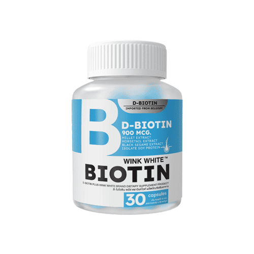 Wink White Biotin วิตามินบำรุงผม เสริมสร้างเคราตินให้เส้นผมหนาแข็งแรงทุกเส้น
