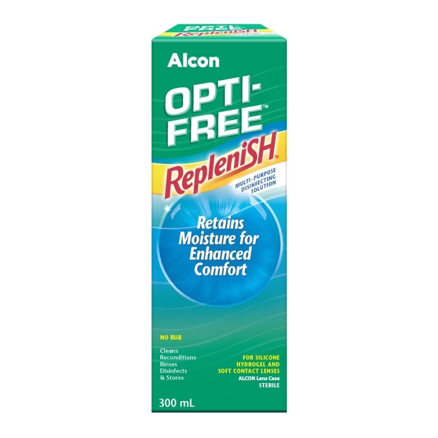 Alcon Opti-free Replenish น้ำยาล้างคอนแทคเลนส์ สูตรส่วนผสม Tearglyde