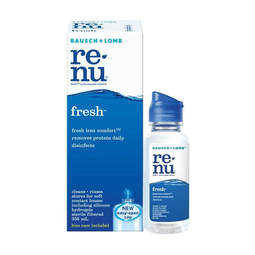 BAUSCH & LOMB Renu Fresh Multi Purpose Solution น้ำยาล้านคอนแทคเลนส์ ขจัดคราบสกปรกตกค้าง