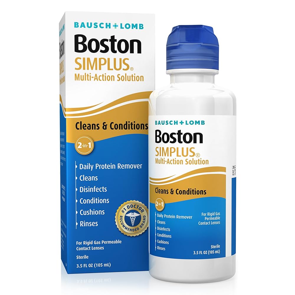 Boston Simplus Multi Action Solution น้ำยาล้างคอนแทคเลนส์ เหมาะกับเลนส์แบบแข็ง