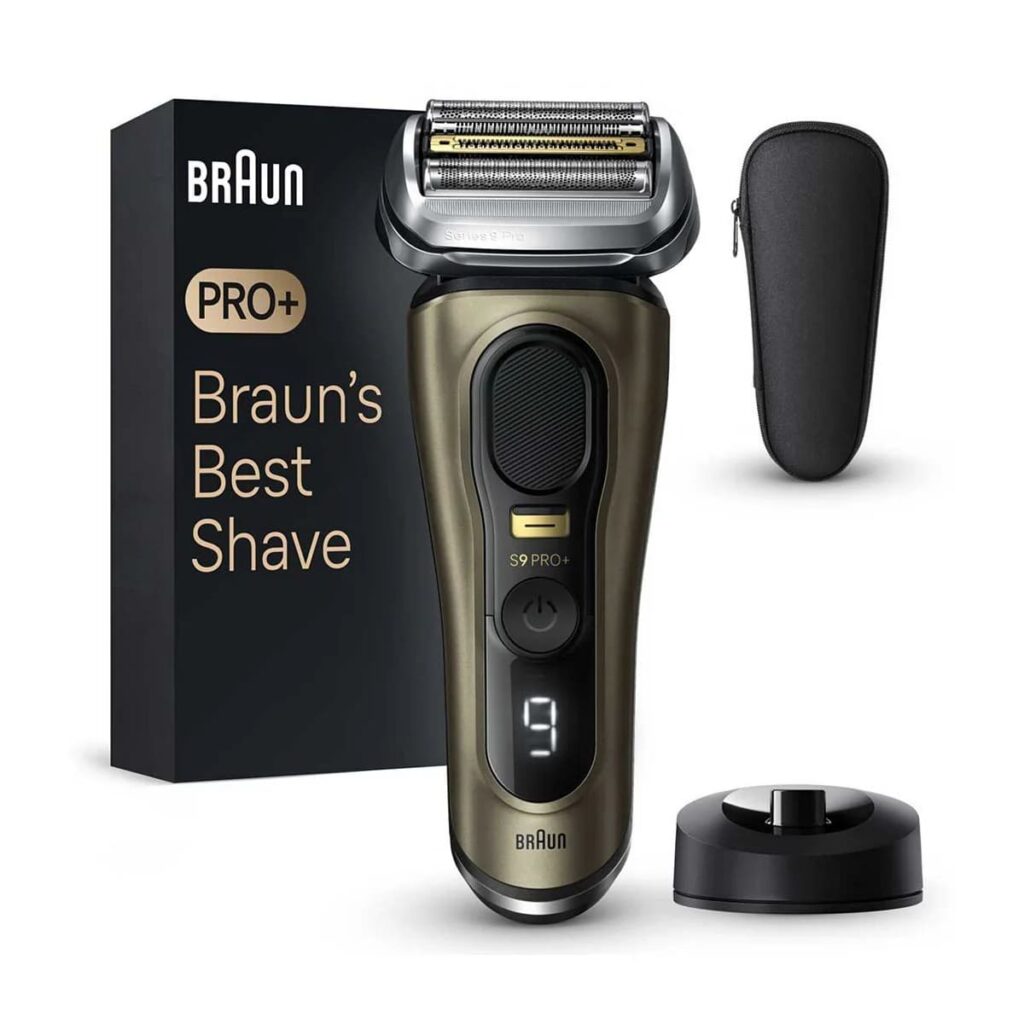 Braun S9 Pro+ รุ่น 9619s เครื่องโกนหนวดไฟฟ้า องศาหัวโกนอยู่ในระดับ 40 องศา โค้งเว้าพอดีใบหน้า