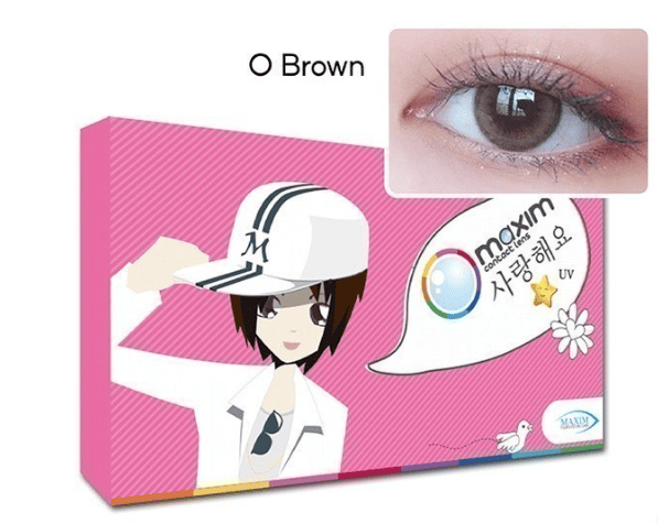 Maxim รุ่น Colors Sweet Eyes O Brown Color คอนแทคเลนส์สีน้ำตาล ใส่ง่าย ปลอดภัย สัมผัสนิ้มสบายตา