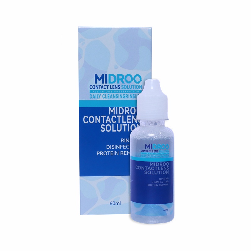 Midroo Contact Lens Solution น้ำยาล้างคอนแทคเลนส์ ลดปัญหาระคายเคือง เสริมการป้องกันแสง UV