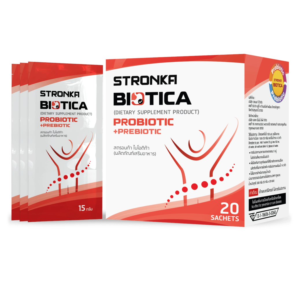 BIOTICA (STRONKA) Probiotics โพรไบโอติก ปรับสมดุลลำไส้ เสริมใยอาหารธรรมชาติ