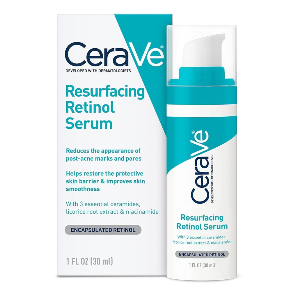 Cerave Resurfacing Retinol Serum สกินแคร์เรตินอล การใช้ส่วนผสมเซราไมด์ 3 ชนิด