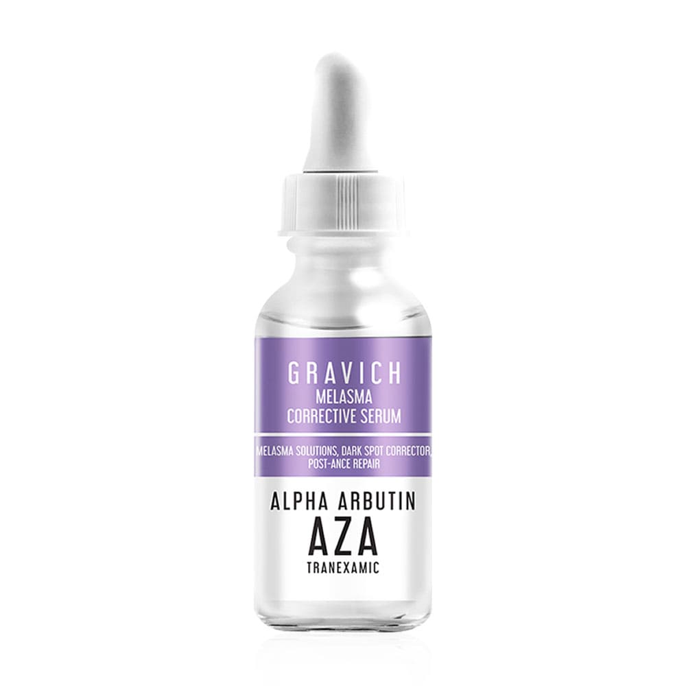 Gravich Melasma Corrective Serum สกินแคร์เคาน์เตอร์แบรนด์ สูตรเซรั่มเนื้อสัมผัสบางเบา ลดฝ้า กระ จุดด่างด