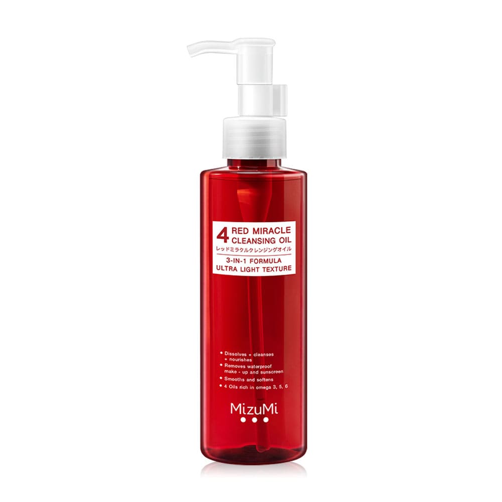 MizuMi 4 Red Miracle Cleansing Oil คลีนซิ่งออยล์ ลดปัญหาการเกิดสิวหลังเช็ดล้าง