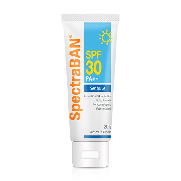 SpectraBAN Sensitive SPF30 Facial Sunblock Cream ครีมกันแดดทาหน้า ปกป้องผิวจากแดดพร้อมผลัดเซลล์ผิวเสีย