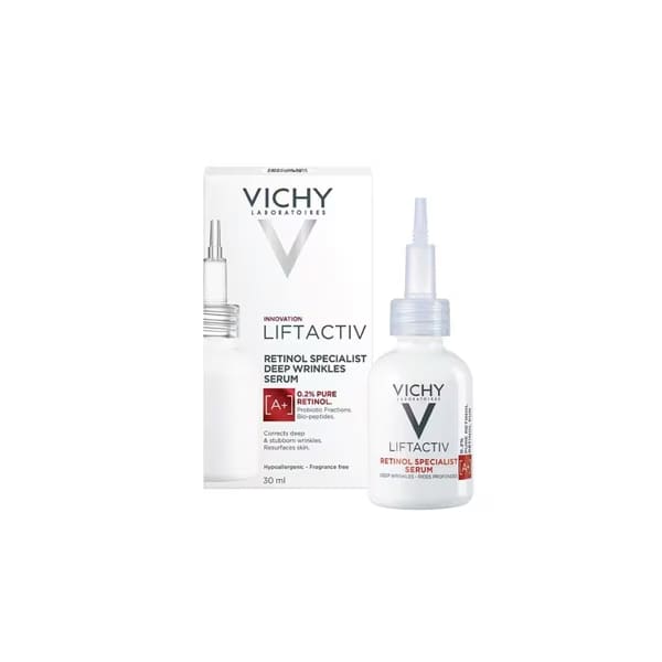 Vichy Liftactiv Retinol Specialist Deep Wrinkles Serum สกินแคร์เรตินอล ปรับสมดุลผิวกระชับอ่อนเยาว์
